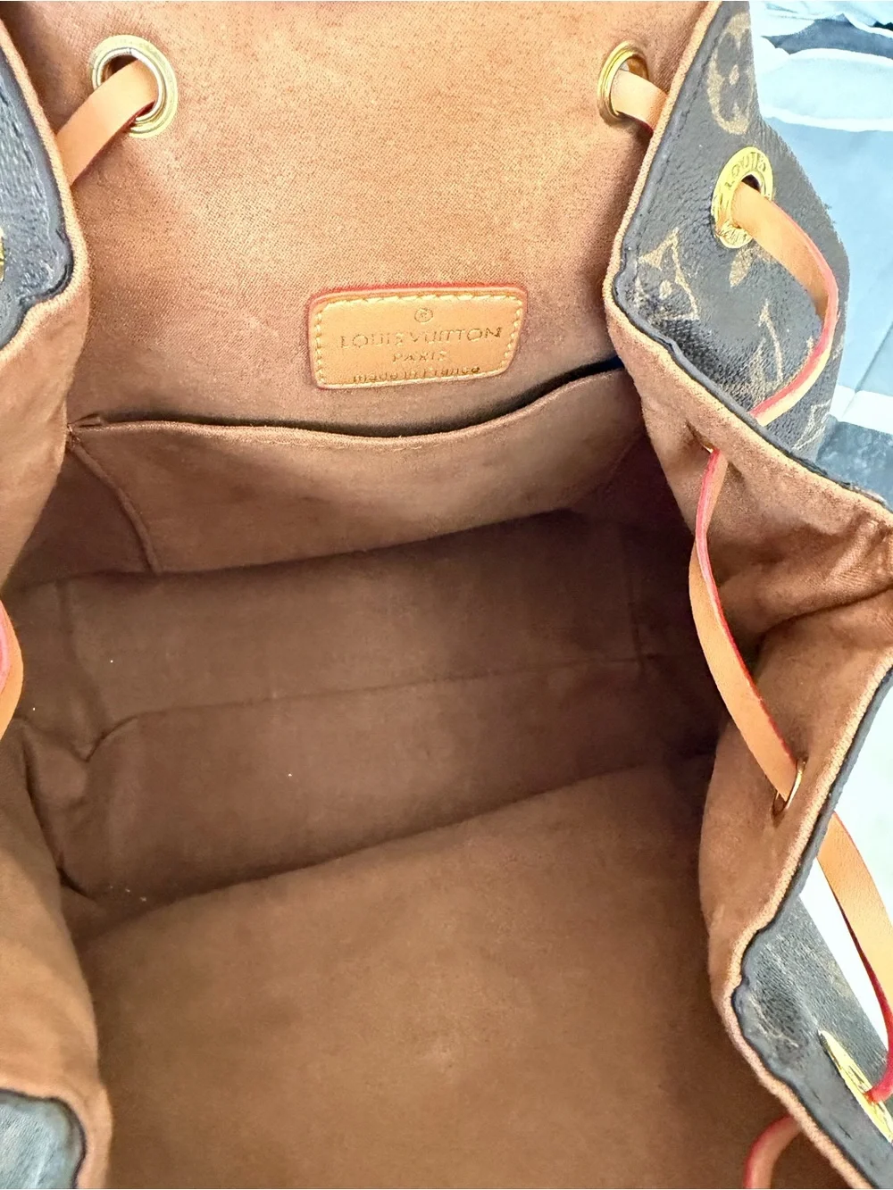 Louis Vuitton Monogram Backpack with Vachetta Trim